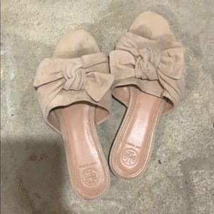 Tory Burch knotted slip ins